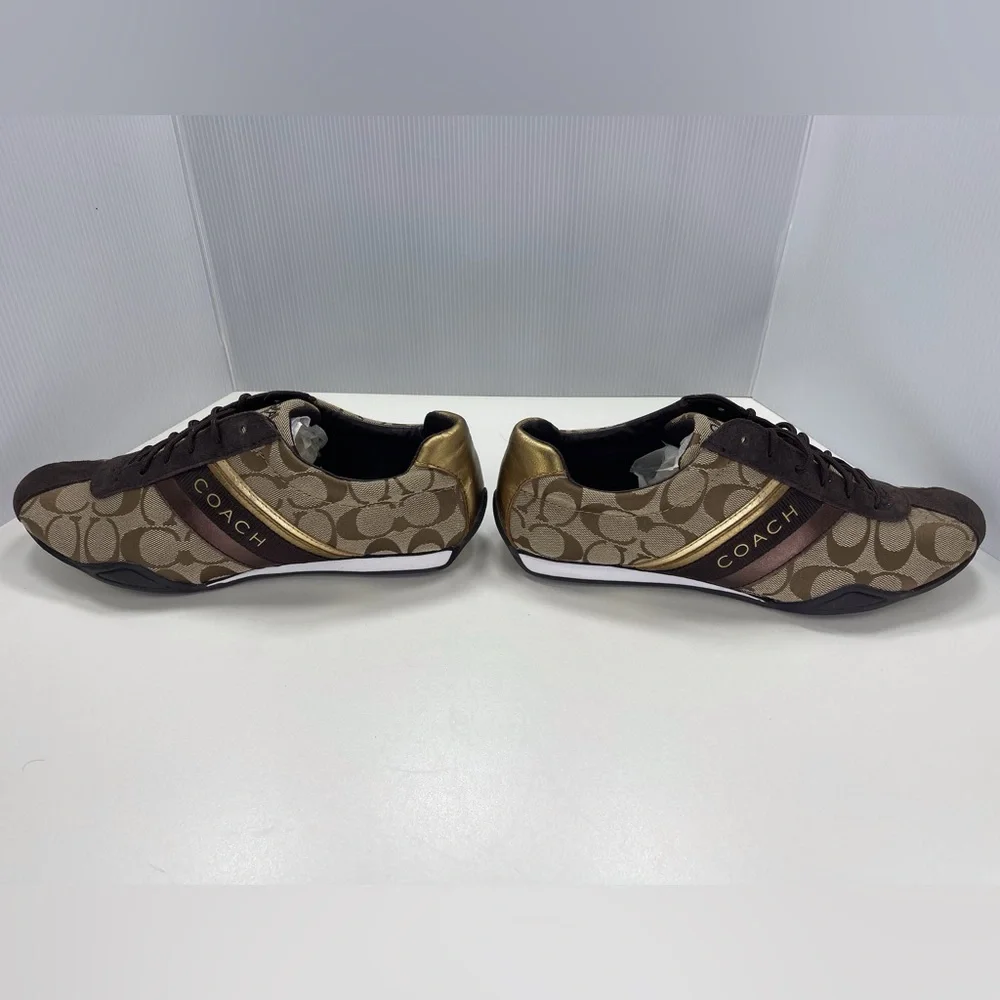 Coach Signature C Jayme Khaki Brown Sneakers, Size 9.5 Shoes - Picture 6 of 9
